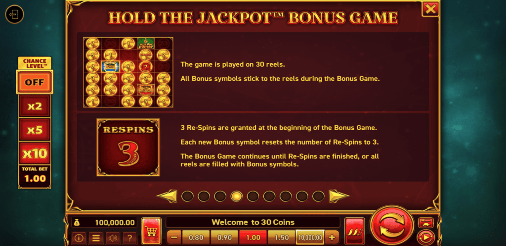 30 Coins Wazdan Demo Boonusmäng – Hold The Jackpot